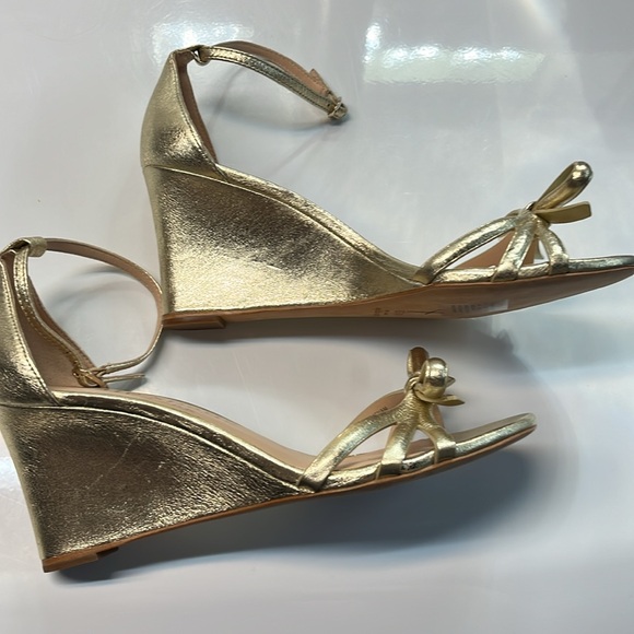 Kate spade flamenco wedge in gold size 8.5 - Picture 8 of 9